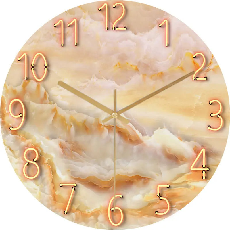 horloge murale silencieuse style moderne cosmique