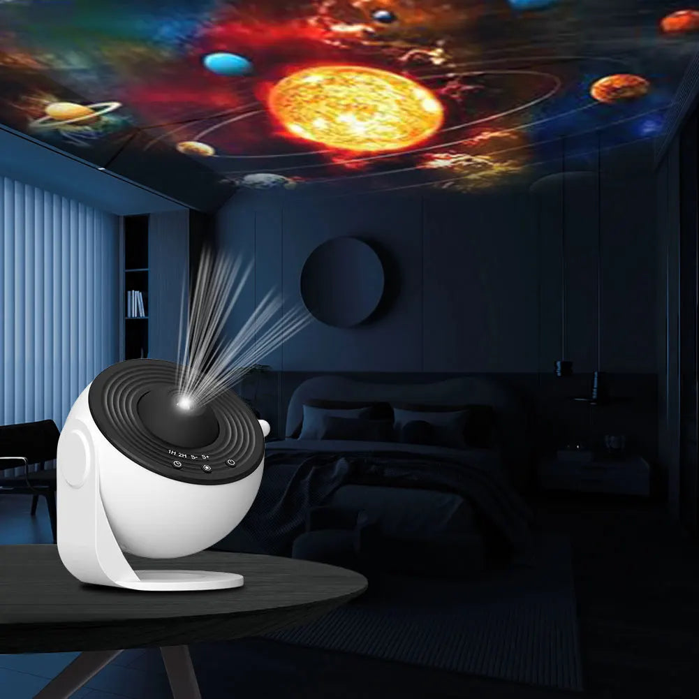 projecteur ciel étoilé planétarium avec 13 disques et rotation 360°