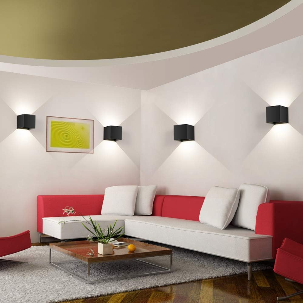 Applique murale au design loft avec éclairage LED pour mur intérieur