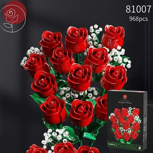 Bouquet de roses romantiques à assembler