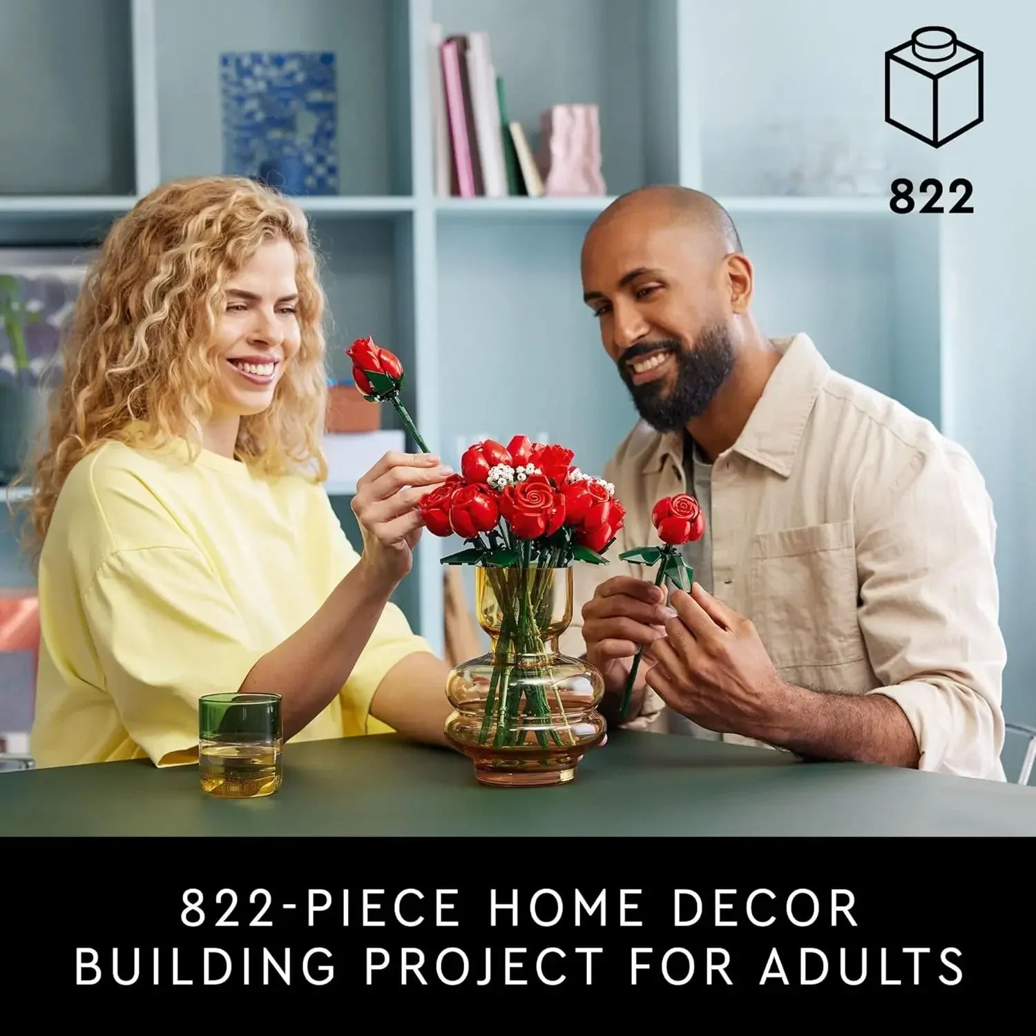 Emballage cadeau du kit de construction bouquet de fleurs pour femmes