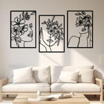 Décoration murale métal noir - Vignette | LYNOAH
