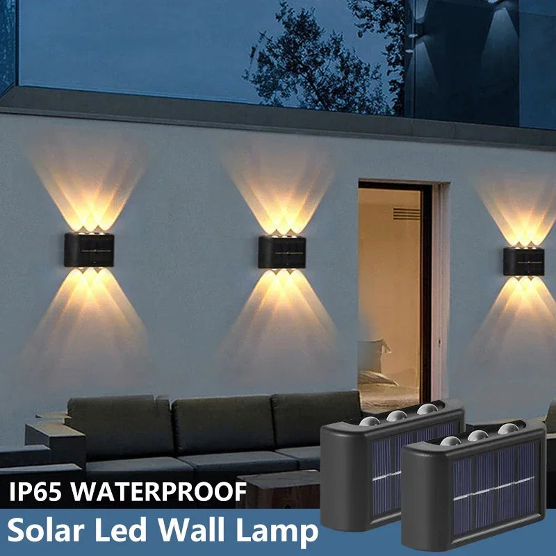 Décoration murale extérieure avec éclairage LED