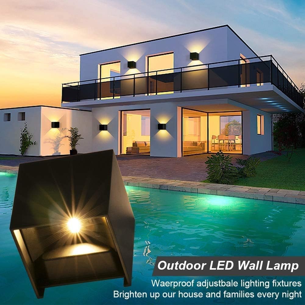 Décoration murale extérieure avec éclairage LED