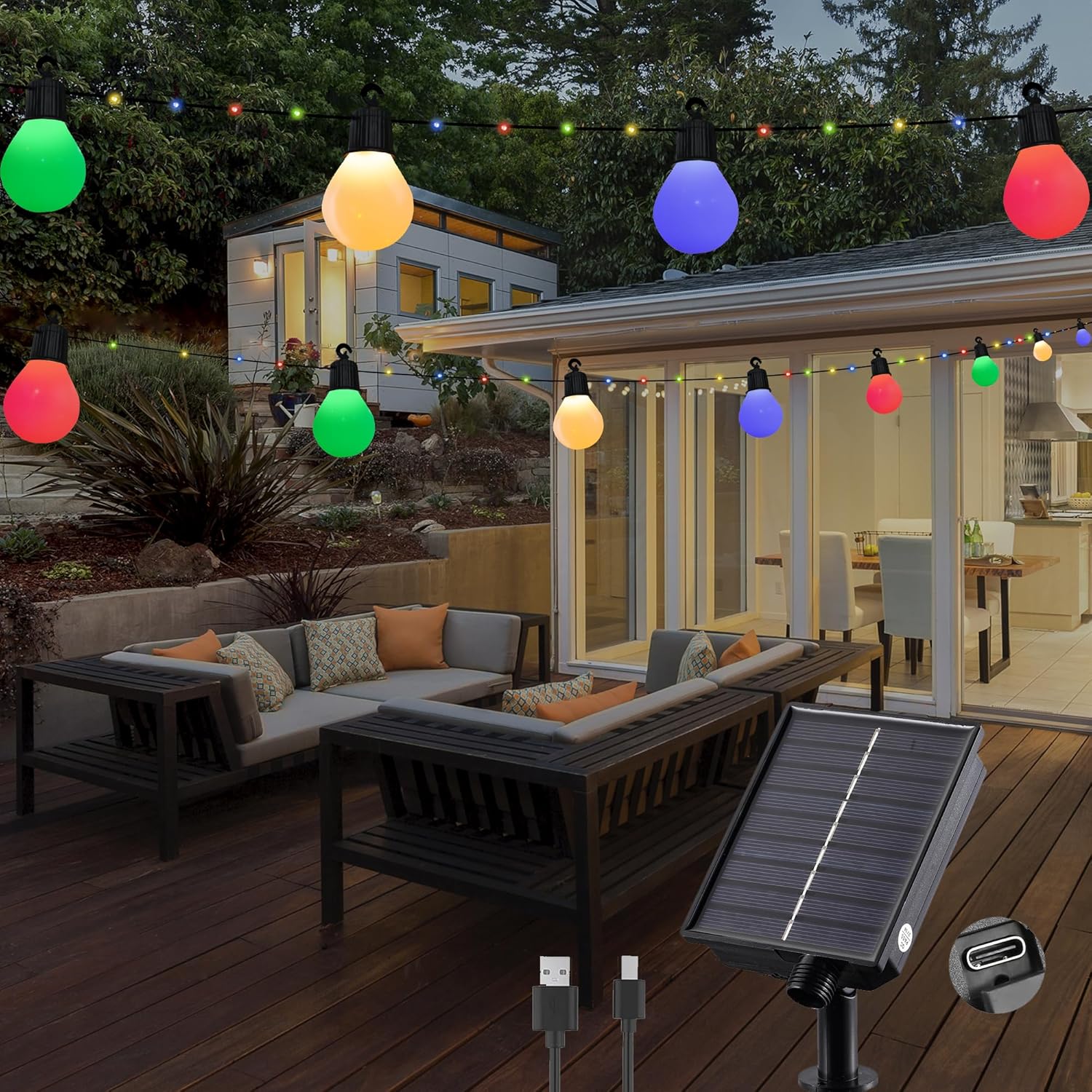 guirlande lumineuse jardin