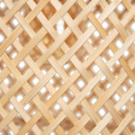 Décoration murale bois naturel : lampe en bambou - Vignette | LYNOAH