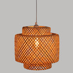 Décoration murale bois naturel : lampe en bambou - Vignette | LYNOAH