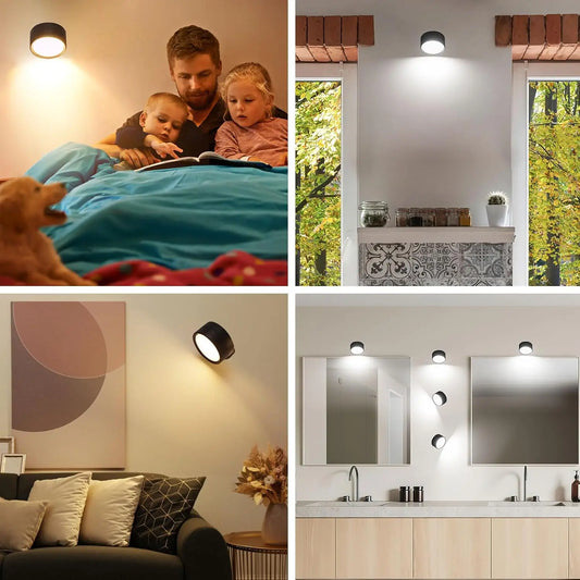 Lampe murale LED pour chambre, intensité réglable et 3 températures de couleur