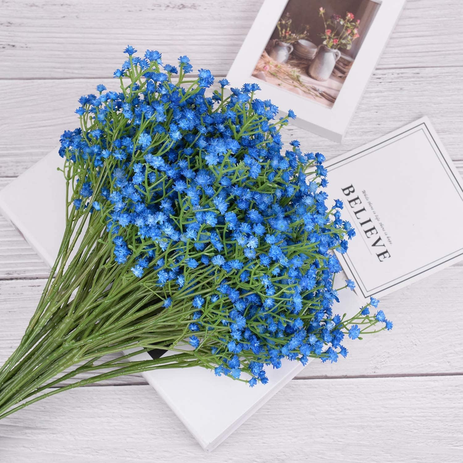 Bouquet de 10 roses artificielles réalistes pour décoration de mariage